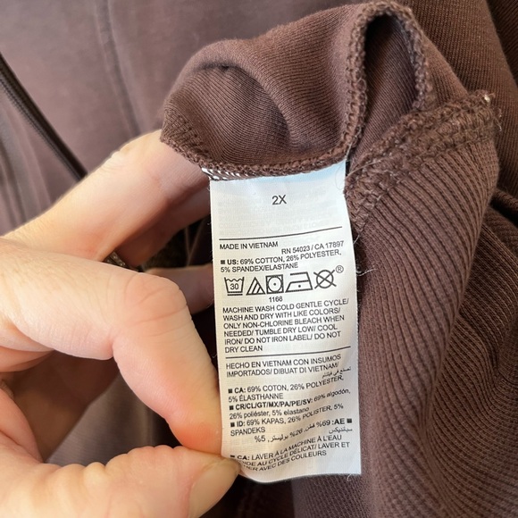 Women Old Navy Active Stretch Sweatshirt Dynamic Fleece 1/4 Zip Pocket Size XXL - Picture 5 of 6